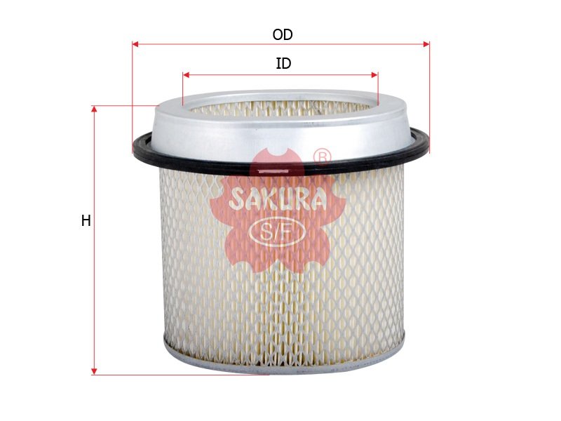A1016 Filtro de aire SAKURA A1016 para DODGE, EAGLE y 5 marcas más