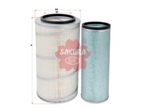 Filtro de aire SAKURA A1026S para FUSO y MITSUBISHI