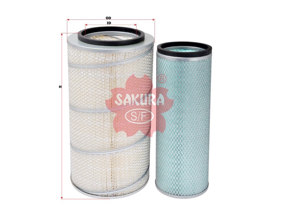 Filtro de aire SAKURA A1026S para FUSO y MITSUBISHI