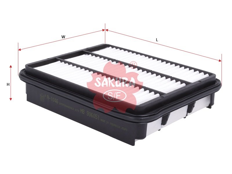 A1046 Filtro de aire SAKURA A1046 para CHRYSLER, DODGE y 4 marcas más