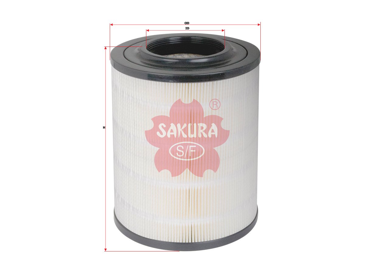 Filtro de aire SAKURA A1088 para FUSO y MITSUBISHI
