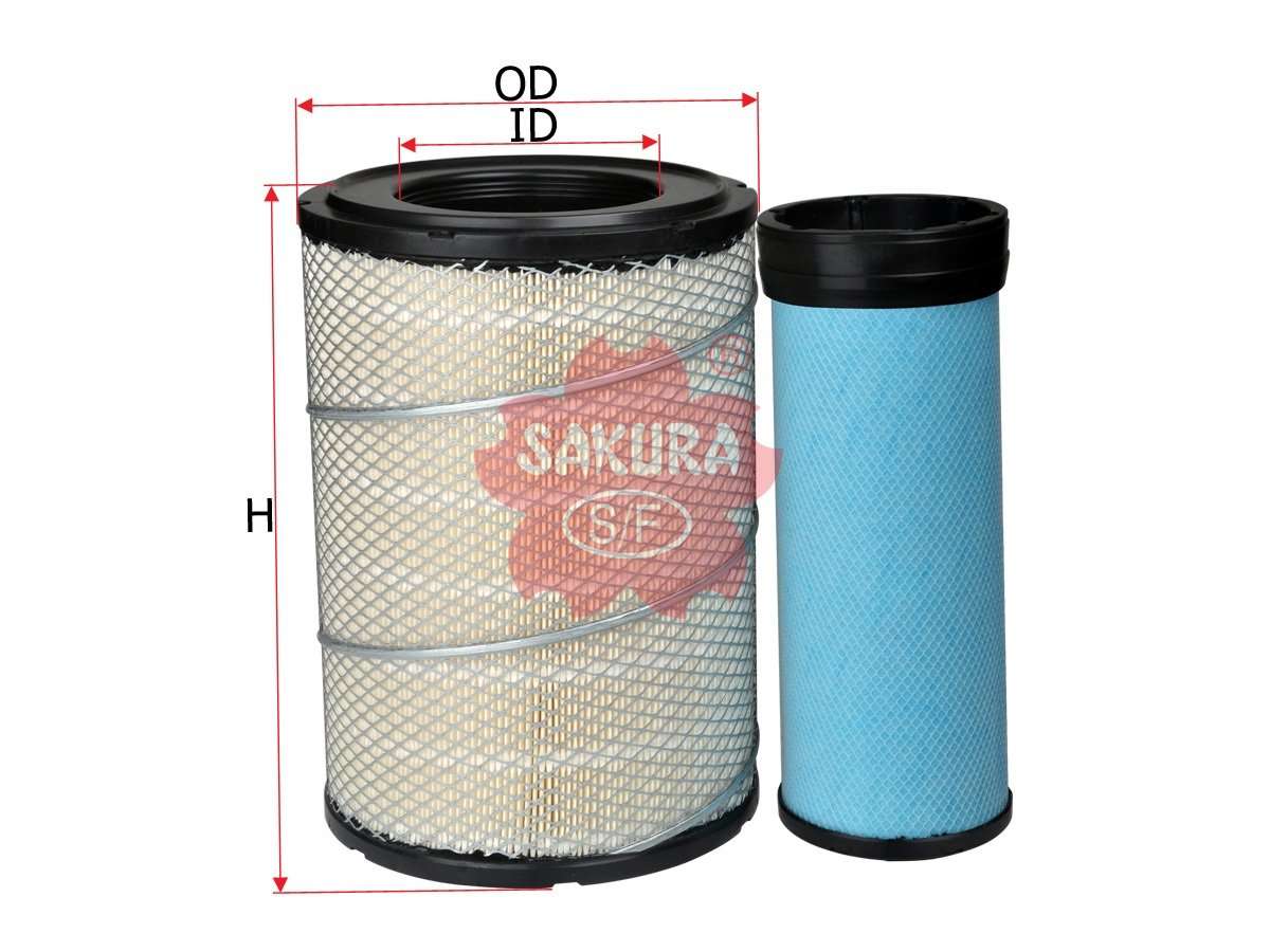 Filtro de aire SAKURA A1156S para HINO, ISUZU y TOYOTA