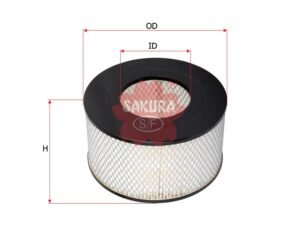 Filtro de aire SAKURA A1169 para TOYOTA