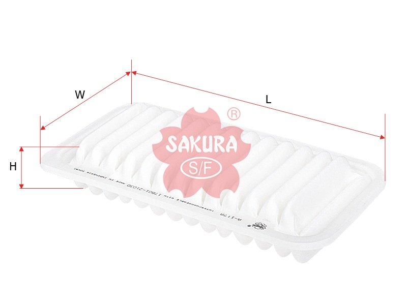 Filtro de aire SAKURA A1178 para DAIHATSU, SCION y 2 marcas más