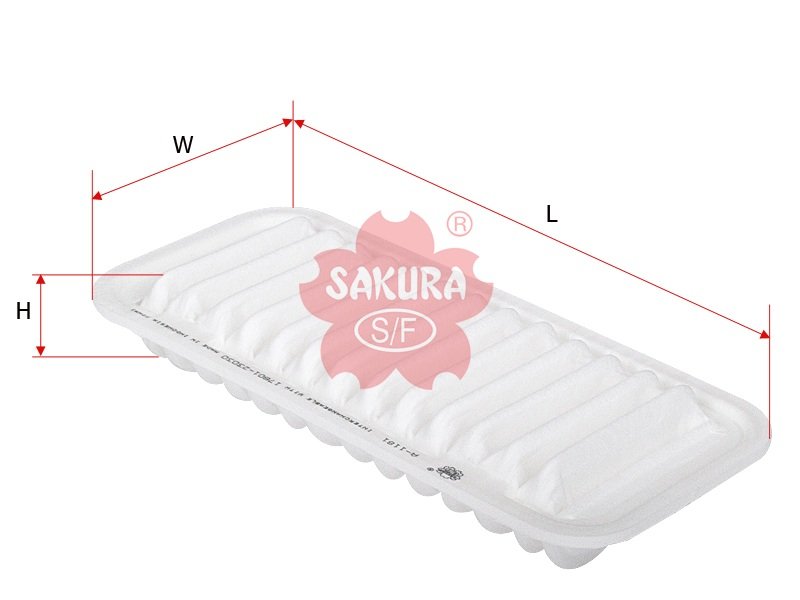 Filtro de aire SAKURA A1181 para BYD, CITROEN y 4 marcas más