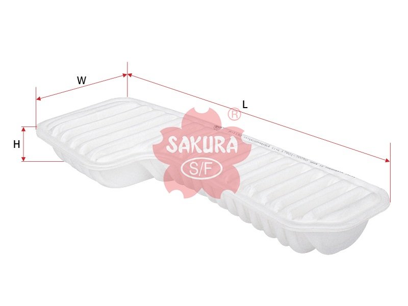 A1193 Filtro de aire SAKURA A1193 para LEXUS y TOYOTA
