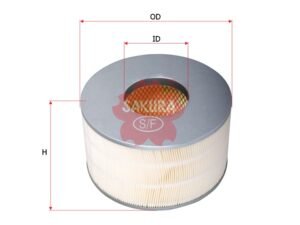 Filtro de aire SAKURA A1196 para TOYOTA