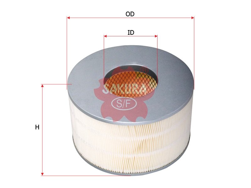 A1196 Filtro de aire SAKURA A1196 para TOYOTA