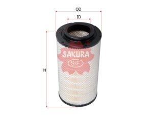 Filtro de aire SAKURA A1325 para HINO