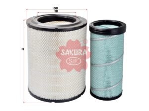 Filtro de aire SAKURA A1335MS para HINO y ISUZU
