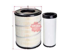 Filtro de aire SAKURA A13580S para HINO
