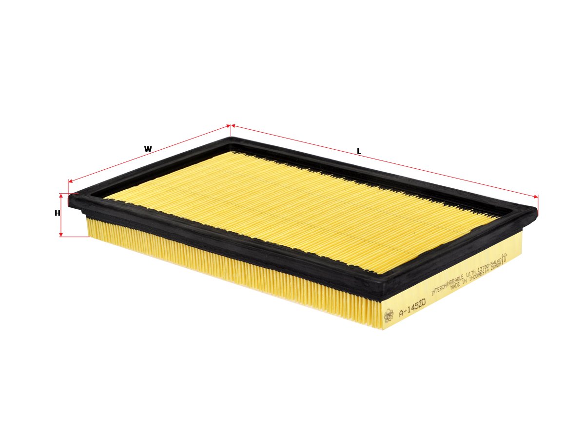 A14520 Filtro de aire SAKURA A14520 para FIAT y SUZUKI