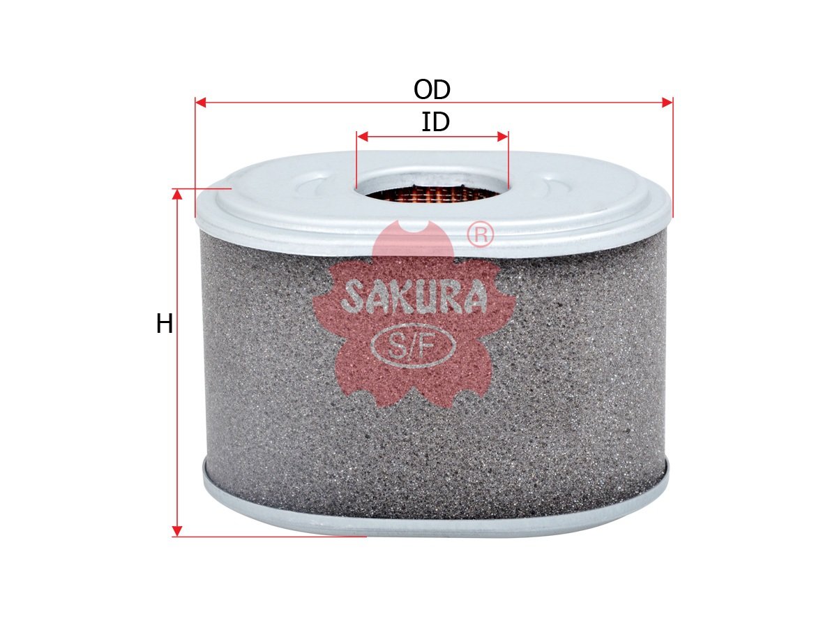 A1637 Filtro de aire SAKURA A1637 para BOMAG, HONDA y 2 marcas más