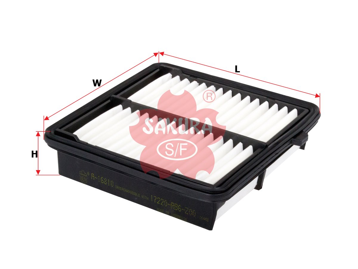 A16810 Filtro de aire SAKURA A16810 para HONDA