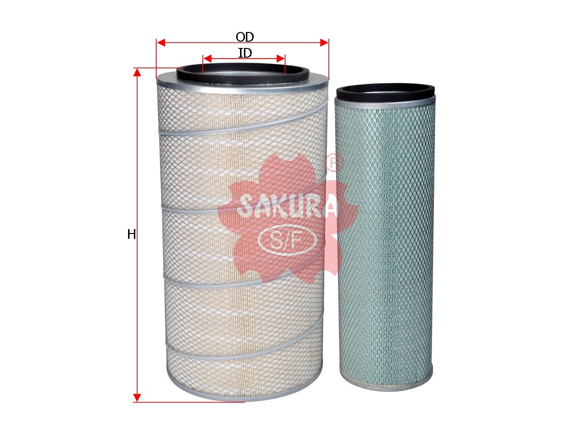A1840S Filtro de aire SAKURA A1840S para BEIBEN, DONGFENG y 3 marcas más