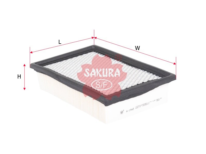 A1943 Filtro de aire SAKURA A1943 para FORD, MAZDA y MAZDA JAPAN FORD