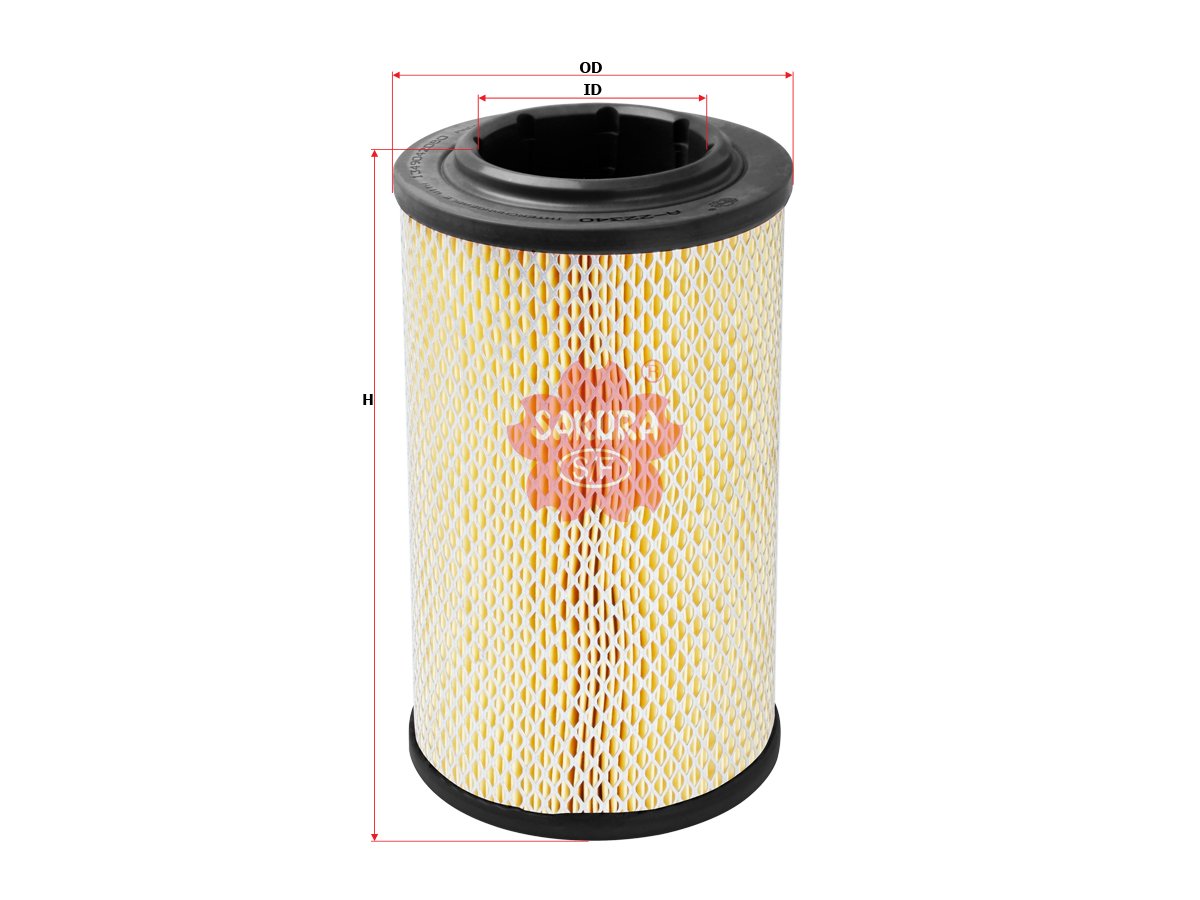 A22340 Filtro de aire SAKURA A22340 para CITROEN, FIAT y PEUGEOT