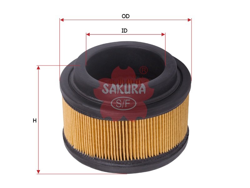 A2417 Filtro de aire SAKURA A2417 para VOLVO y VOLVO CONSTRUCTION EQUIPMENT