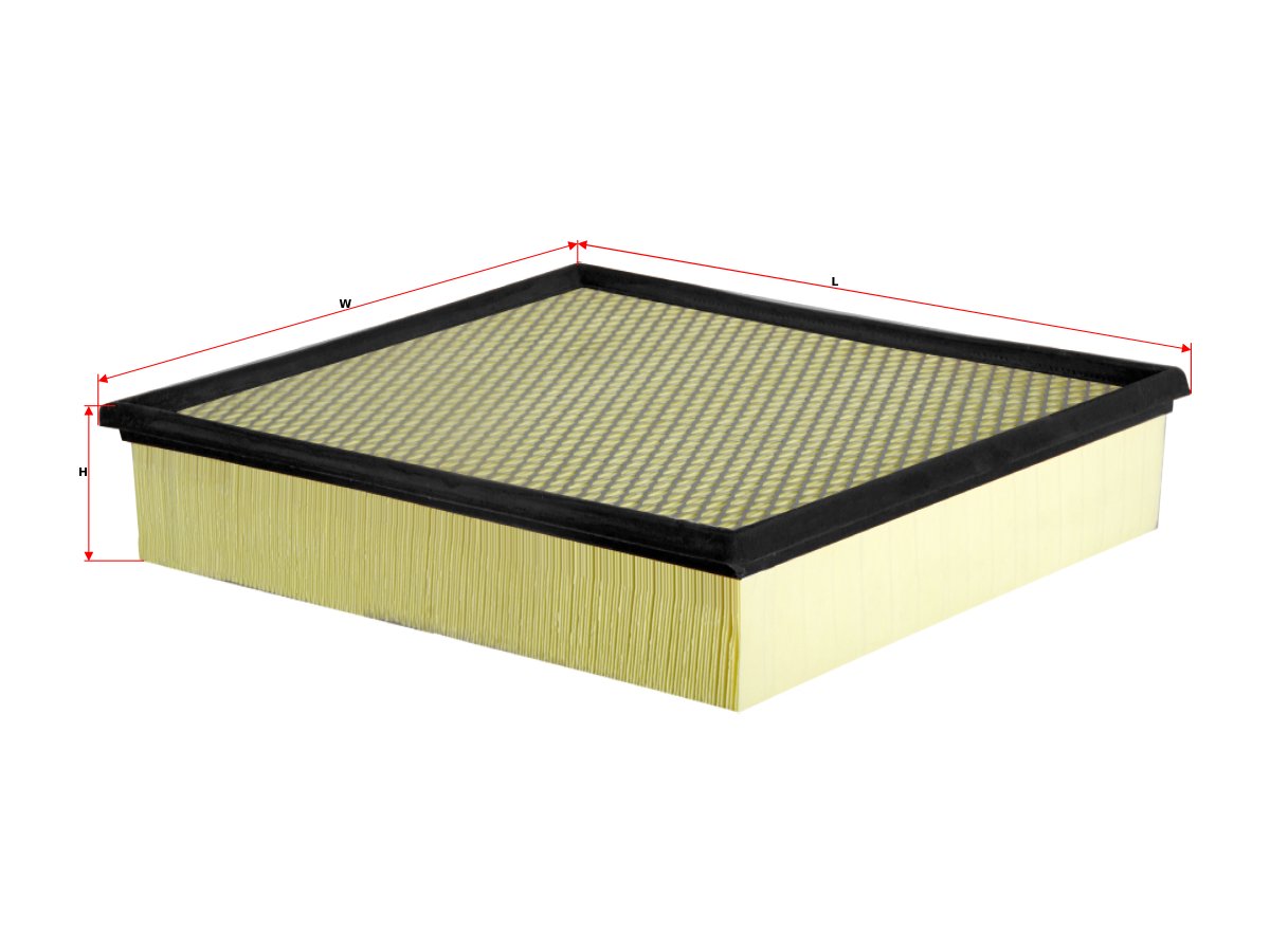A2621 Filtro de aire SAKURA A2621 para DODGE, MERCEDES-BENZ y VOLKSWAGEN