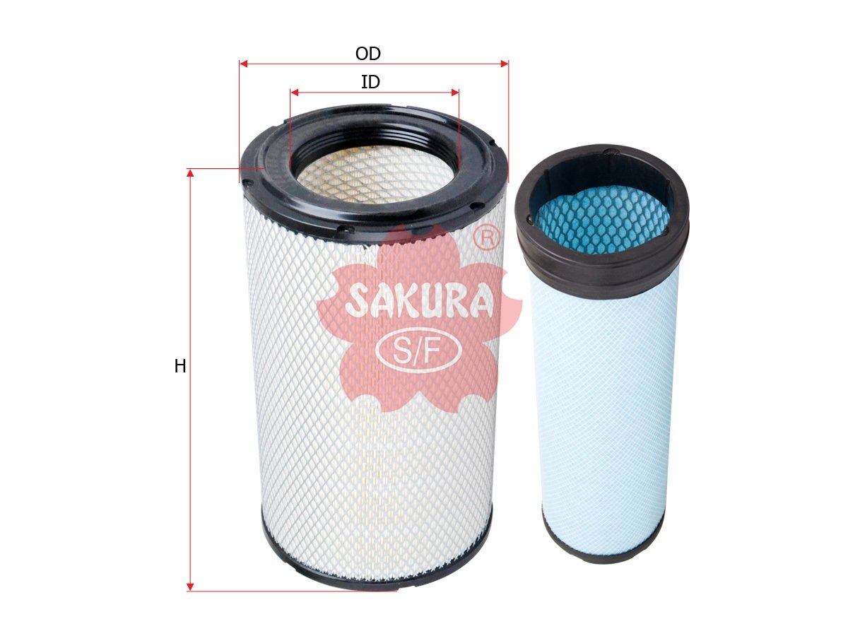 A2707S Filtro de aire SAKURA A2707S para XCMG