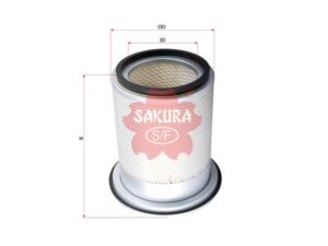 Filtro de aire SAKURA A2708 para HITACHI