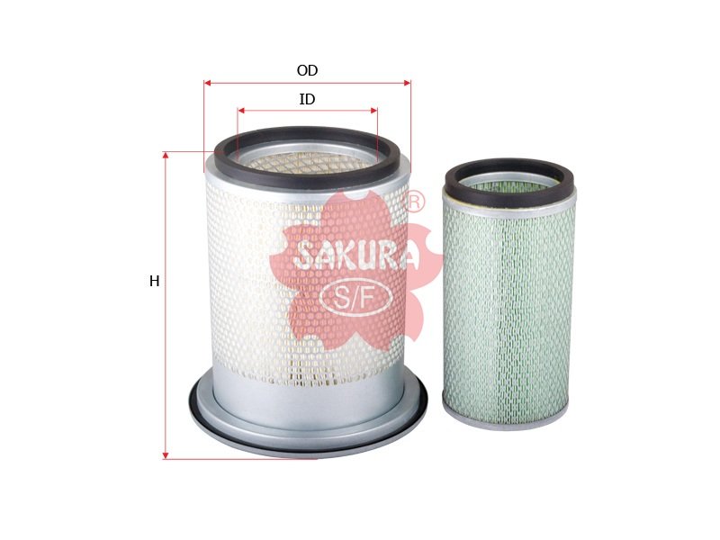 Filtro de aire SAKURA A2711S para HITACHI