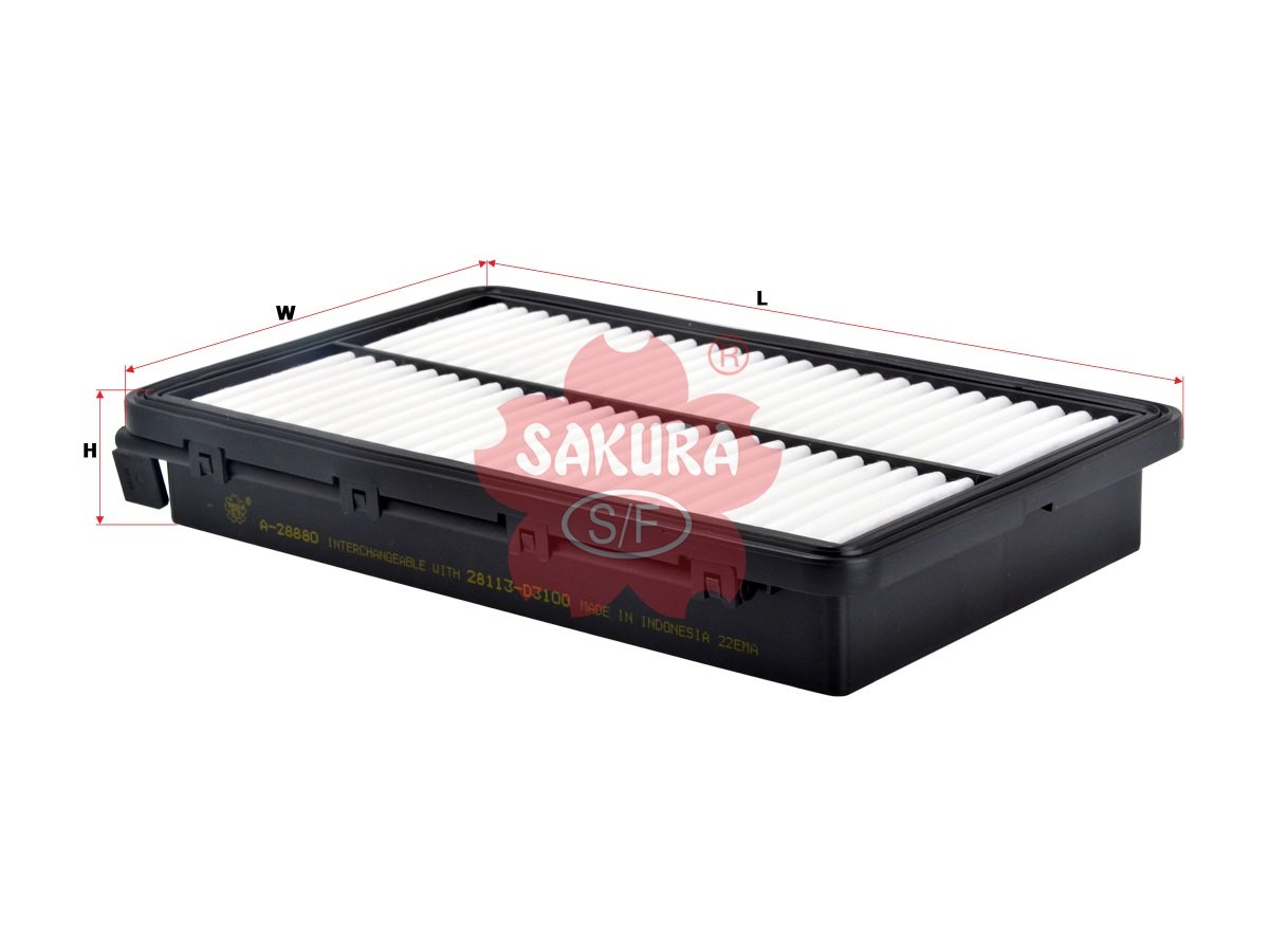 A28880 Filtro de aire SAKURA A28880 para HYUNDAI y KIA