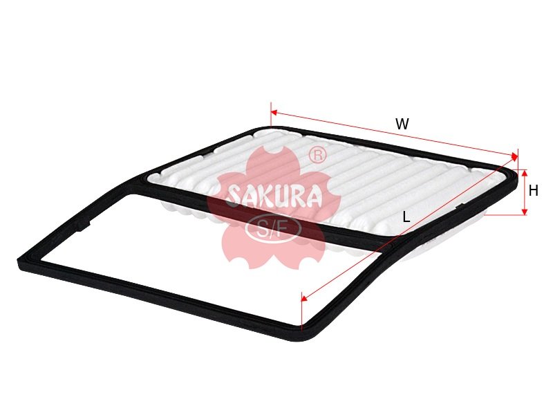 A3308 Filtro de aire SAKURA A3308 para DAIHATSU, SUBARU y TOYOTA