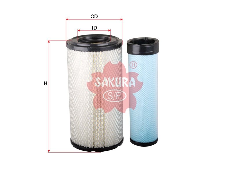 A4401S Filtro de aire SAKURA A4401S para JOHN DEERE
