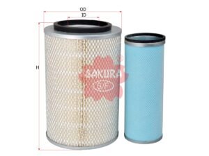 Filtro de aire SAKURA A44280S para CUMMINS