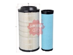 Filtro de aire SAKURA A45100S para JOHN DEERE, MASSEY-FERGUSON y NEW HOLLAND(CNH)
