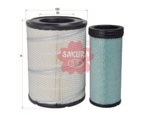 Filtro de aire SAKURA A5022S para JOHN DEERE y KENWORTH