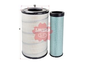Filtro de aire SAKURA A5102S para FURUKAWA y JOHN DEERE