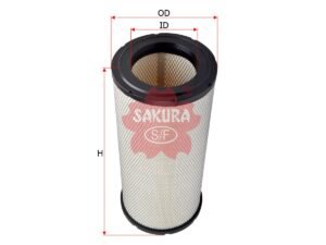 Filtro de aire SAKURA A53380 para FREIGHTLINER, KENWORTH y PETERBILT