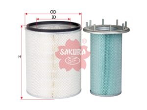 Filtro de aire SAKURA A5509S para ALBARET