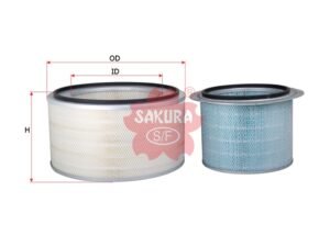 Filtro de aire SAKURA A5531S para CATERPILLAR