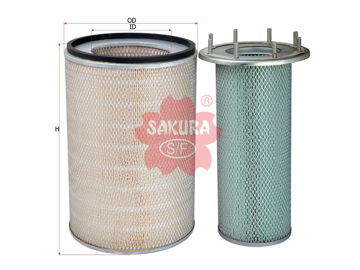 Filtro de aire SAKURA A5544S para CATERPILLAR