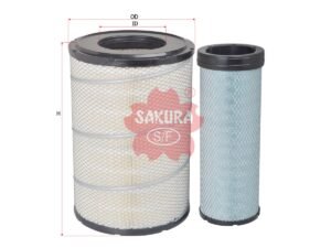 Filtro de aire SAKURA A5558MS para KOMATSU