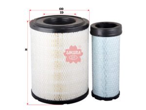 Filtro de aire SAKURA A5568S para CATERPILLAR y WIRTGEN