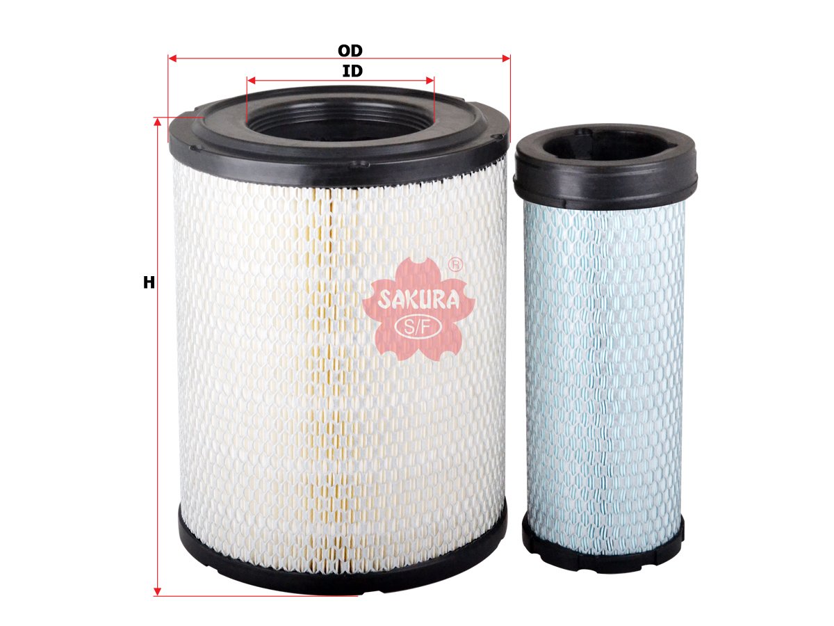 A5568S Filtro de aire SAKURA A5568S para CATERPILLAR y WIRTGEN