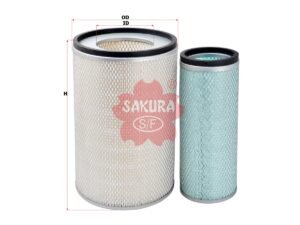 Filtro de aire SAKURA A5604S para ATLAS COPCO, GALION y 2 marcas más