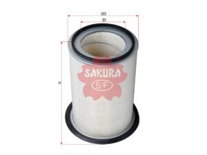 Filtro de aire SAKURA A5614 para FIAT HITACHI, HITACHI y 2 marcas más