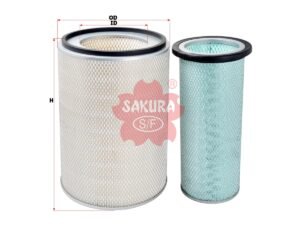Filtro de aire SAKURA A5653S para SANY, XCMG y XGMA