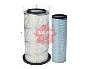 Filtro de aire SAKURA A5654S para ALASKA DIESEL, DAEWOO y 6 marcas más