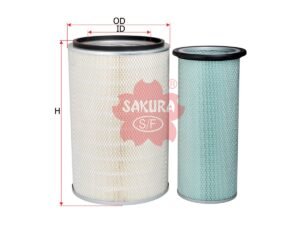 Filtro de aire SAKURA A5658S para ALLIS CHALMERS, CLARK y 5 marcas más