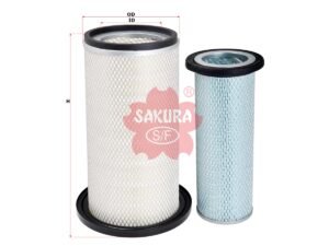 Filtro de aire SAKURA A5663S para AIRMAN, CASE y 7 marcas más