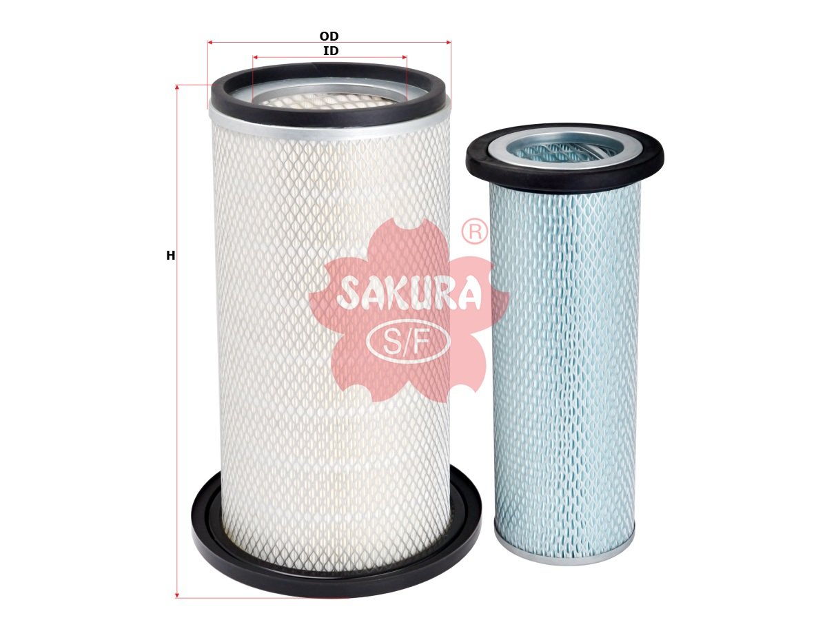 A5663S Filtro de aire SAKURA A5663S para AIRMAN, CASE y 7 marcas más