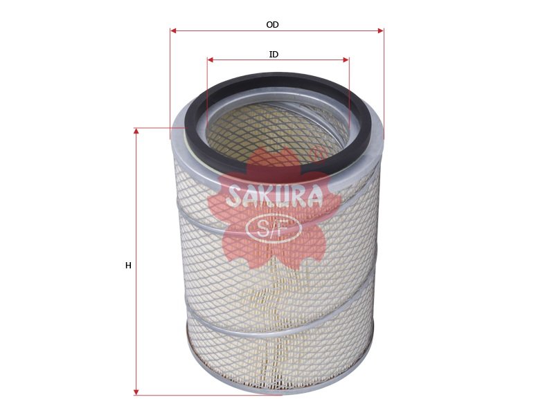A6012 Filtro de aire SAKURA A6012 para CHEVROLET, ISUZU y 5 marcas más
