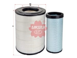 Filtro de aire SAKURA A6024S para ISUZU y UD TRUCKS