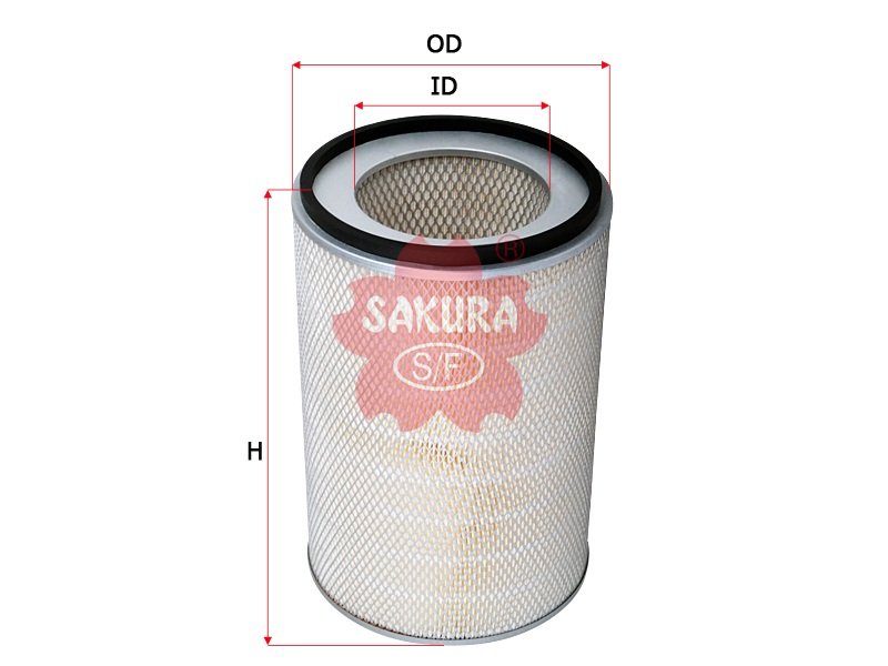 A6113 Filtro de aire SAKURA A6113 para AIRMAN, ALLIS CHALMERS y 56 marcas más